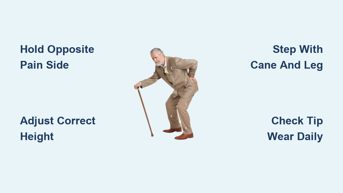 How to Use a Cane for Back Pain Relief